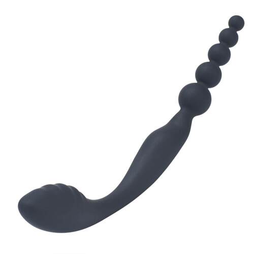 Double-head Silicone Anal plug for men and women pull beads