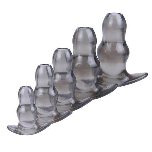 Hollow Anal Plug Wearing Sex Toys to Peep at Flirting Girls