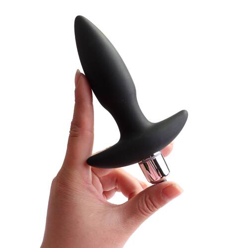 Silicone Pointed Head Vibrating Anal Plug G-spot Stimulation