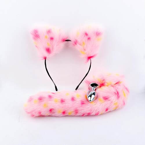 Female Fox small tail posterior dilator rabbit ear anal plug