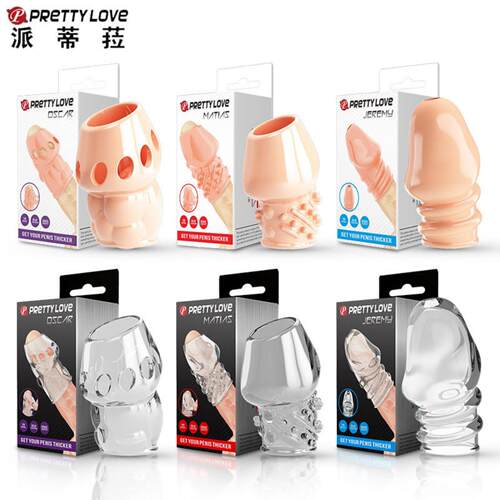 Baile Long Sleeve Sex Penis Sleeve Threaded Granular Mace Ha