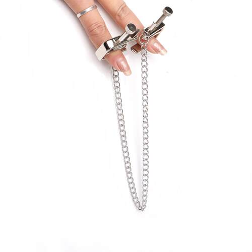 Square Metal Fun Breast Clip Female Nipple Breast Clip Vagin