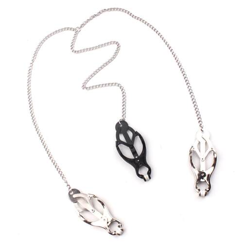 Metal Triple Butterfly Powerful Nipple Clip Fun Nipple Clip