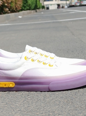 库存鞋 白+紫色 帆布鞋滑板鞋板鞋袋装小瑕疵减震鞋垫37.5