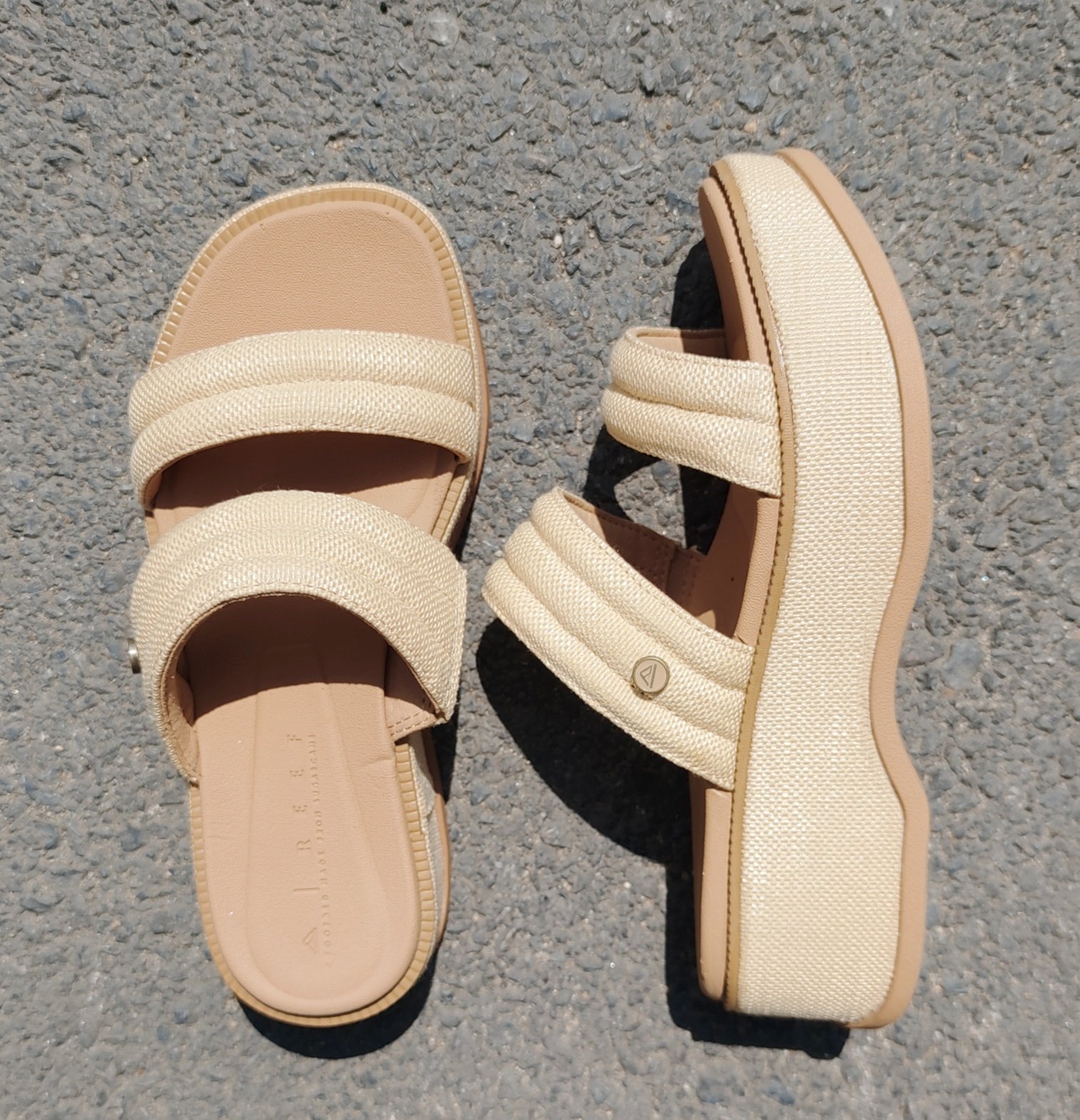 外贸原单库存鞋 女拖 一字拖 浅米色厚底35+36+40+41+42.5,女鞋,一字拖,淘宝优惠券,粉丝福利购,淘宝优惠卷