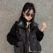 新款 拉链羽绒服马甲外套女2024秋季 现货 大口袋立领纯色无袖