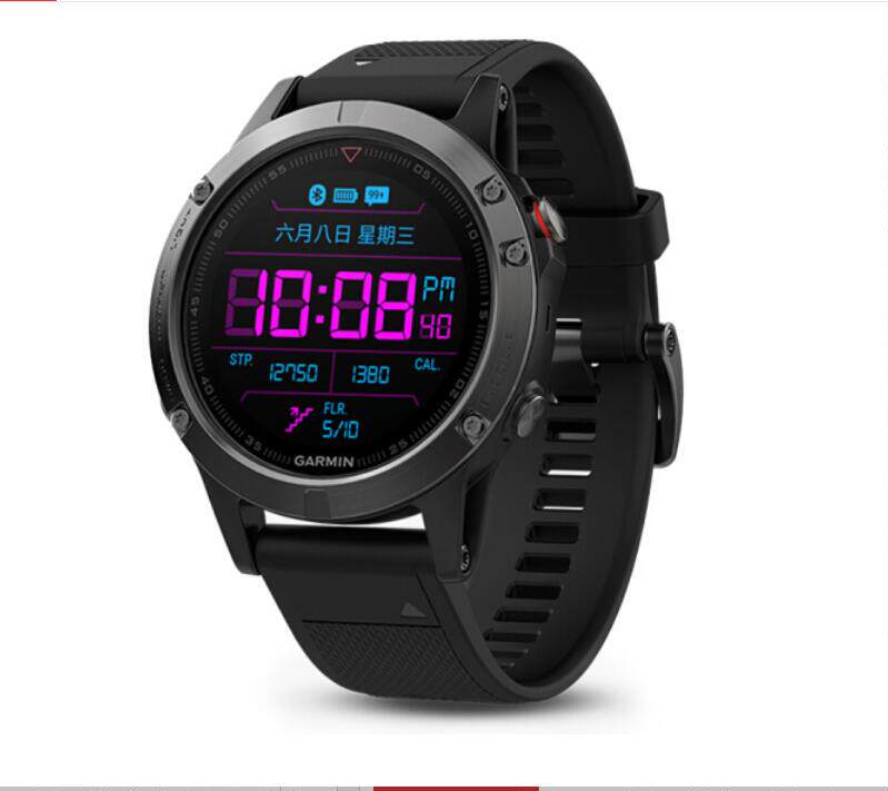 专用佳明 fenix5 手表防爆防摔钢化保护膜 防指纹水凝膜镜面贴膜