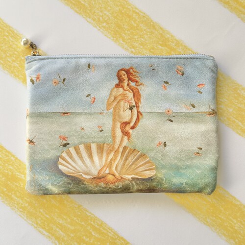 「美神降临」化妆包笔袋艺术周边原创设计超轻便拉链款便携化妆包