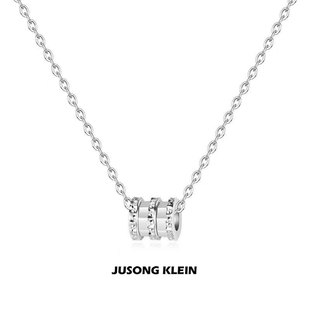 Jusong klein 钛钢项链 时尚小蛮腰项链森系轻奢设计感精致锁骨链
