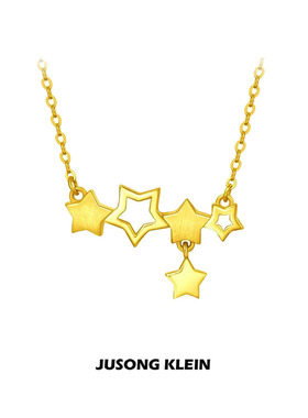 JUSONGKLEIN钛钢锁骨链女小星星