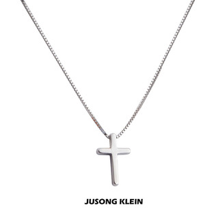 Jusong klein钛钢项链十字架项链女百搭简约小众设计冷淡风锁骨链