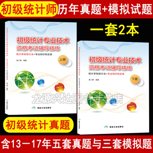 正版现货初级统计师考试历年真题与模拟试题习题题库 统计学和统计法基础知识+统计专业知识和实务初级非中级统计师历年真题