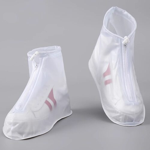 防水鞋套女款防滑耐磨拉链雨鞋套