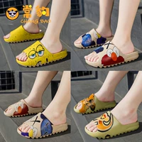 Слайдеры, детские тапочки для мальчиков, нескользящая пляжная обувь для мальчиков и девочек, семейный стиль