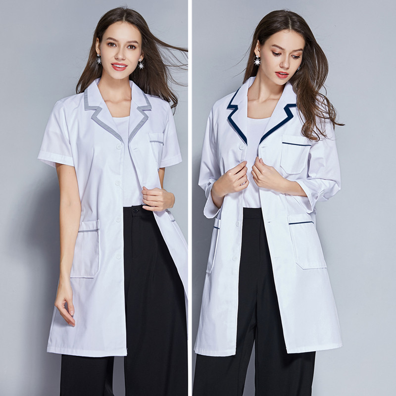 美容师美容院工作服女白大褂长袖医生服秋冬护士服短袖皮肤管理服