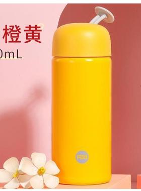 316725不钢锈儿童水巧杯学生可爱小便捷饮直杯高颜值女士保温杯