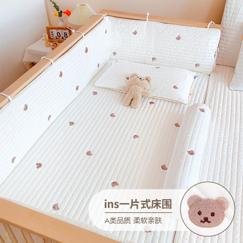 婴儿床床围栏拼接床半围软包防撞