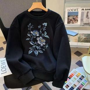 新款痞帅印花卫衣慵懒外套男女炸街圆领休闲2025潮牌上衣春秋