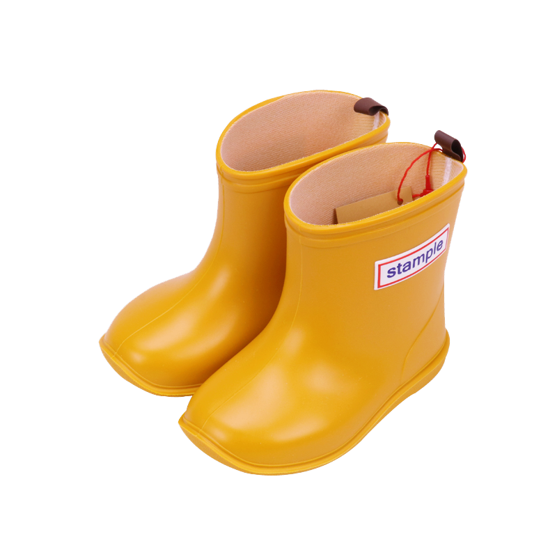 日本stample儿童雨鞋男女童幼儿宝宝雨靴学生胶鞋中大童水鞋防滑