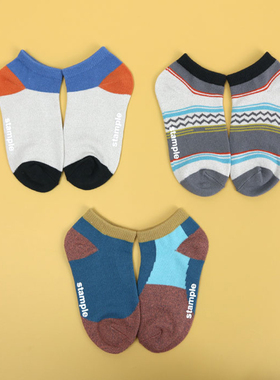 日本stample儿童袜子春夏薄款宝宝小童短袜夏天网眼透气男女童