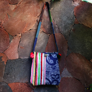 四两裂织布拼土布包（直播间选花色）