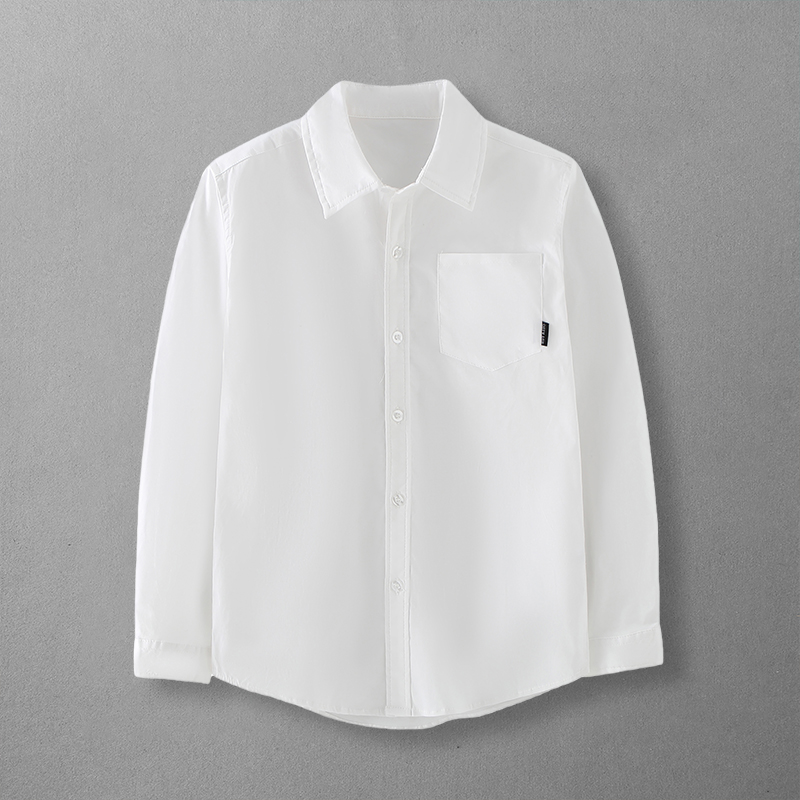 男童白衬衫长袖白色n儿童校服英伦风西装班服小学生幼儿园园服衬