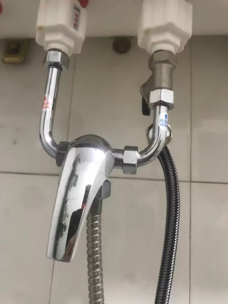 电热水器混水阀冷热水龙头的配件大全明装通用淋浴混合开关u型阀