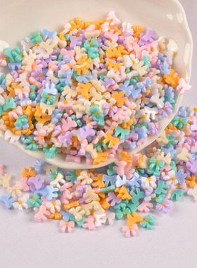 迷你仿真立体蝴蝶结美甲树脂花DIY饰品配件美甲手机壳装饰品200个