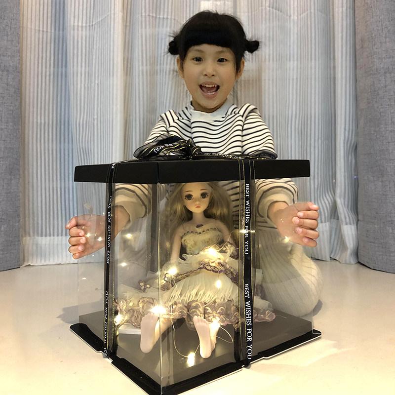 大号贝翎芭比换洋娃娃套装超大精致礼盒儿童女孩玩具公主单个仿真