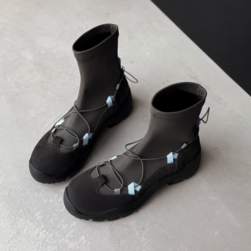 内增高7cm芭蕾风厚底运动短靴女