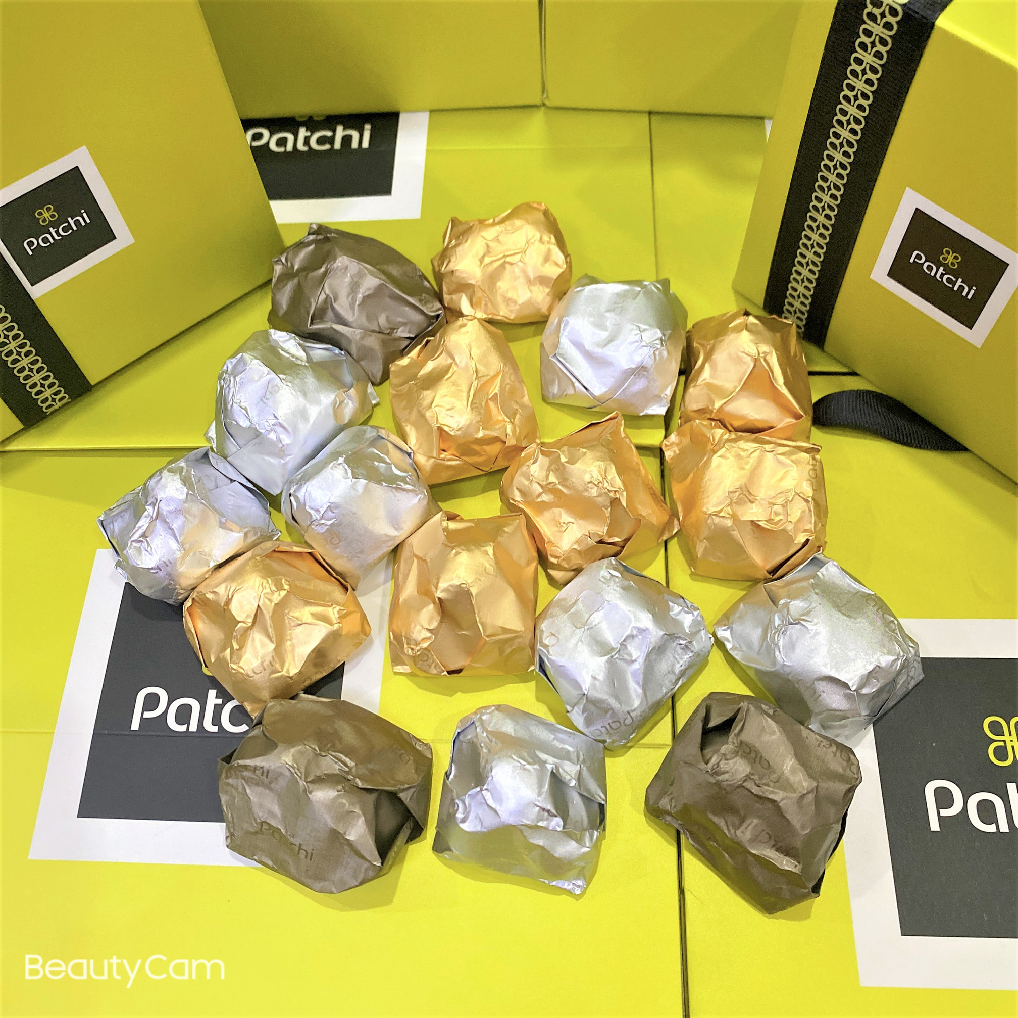 现货迪拜patchi巧克力不规则多颗整坚果夹心混合口味金山银山250g