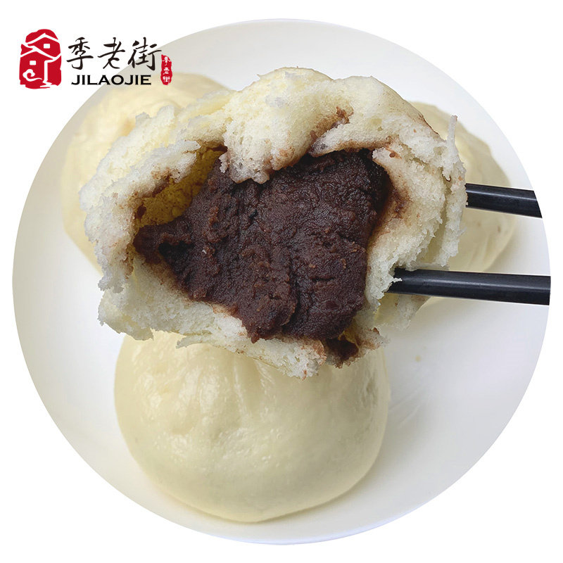 季老街酒酵豆沙馒头纯手工豆沙包子学生早餐儿童早餐果蔬红豆包,粮油调味/速食/干货/烘焙,包点,淘宝优惠券,粉丝福利购,淘宝优惠卷