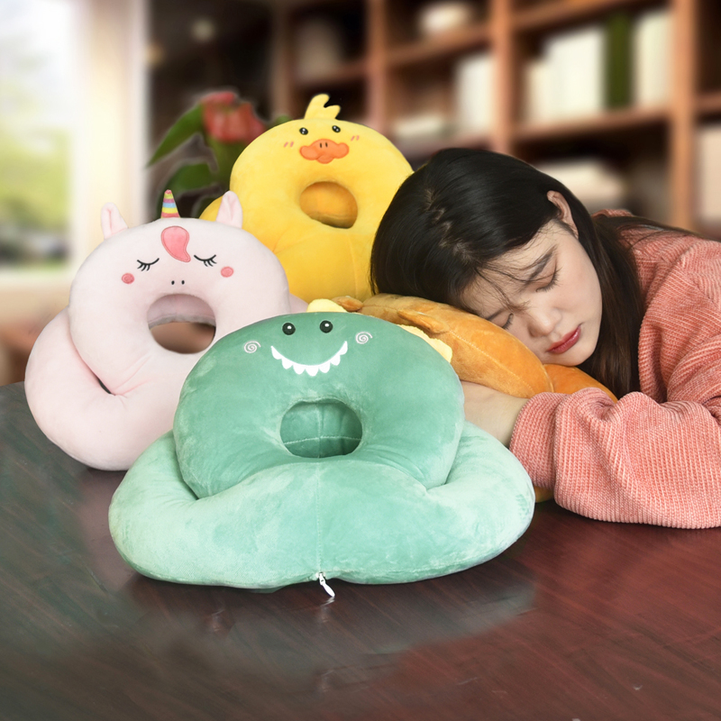 萌骏午睡枕双镂空柔软舒适