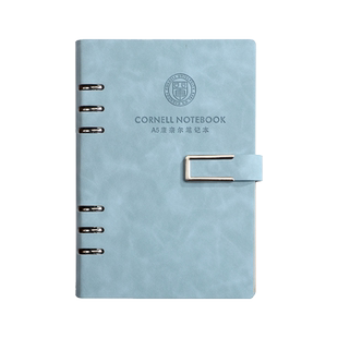 A4康奈尔5r记忆法活页笔记本本子B5高颜值简约大学生考研法考大号加厚可拆卸活页纸替芯初中生活页本A5不硌手