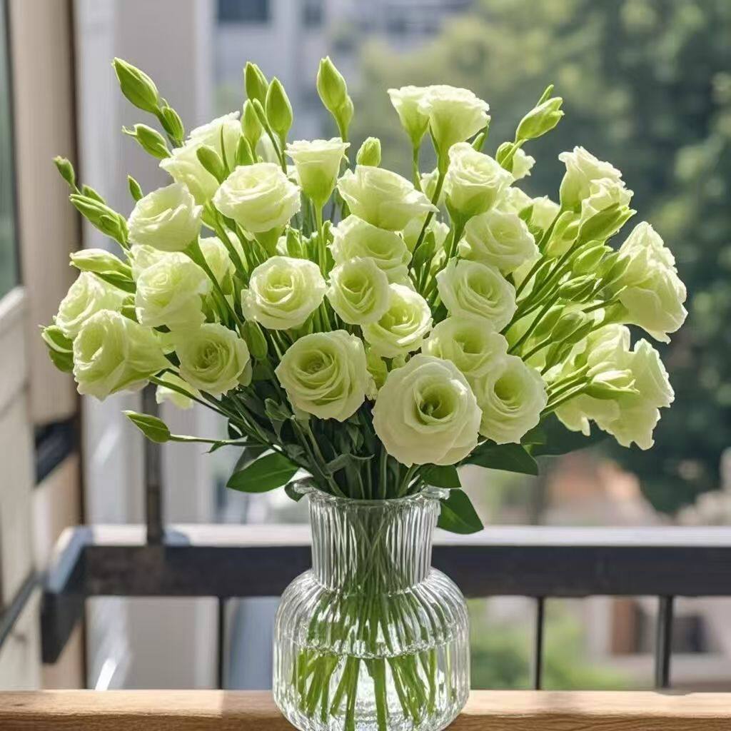 云南精选浪漫家居装饰花束高颜值办公室插花洋桔梗鲜花混搭