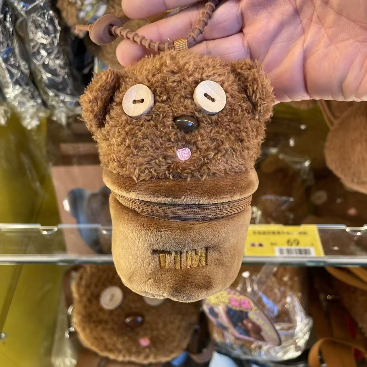 正版小黄人tim熊毛绒挂件