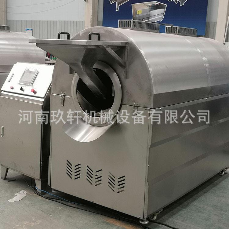 大型电加热滚筒炒货机商用五香花生电磁炒货机