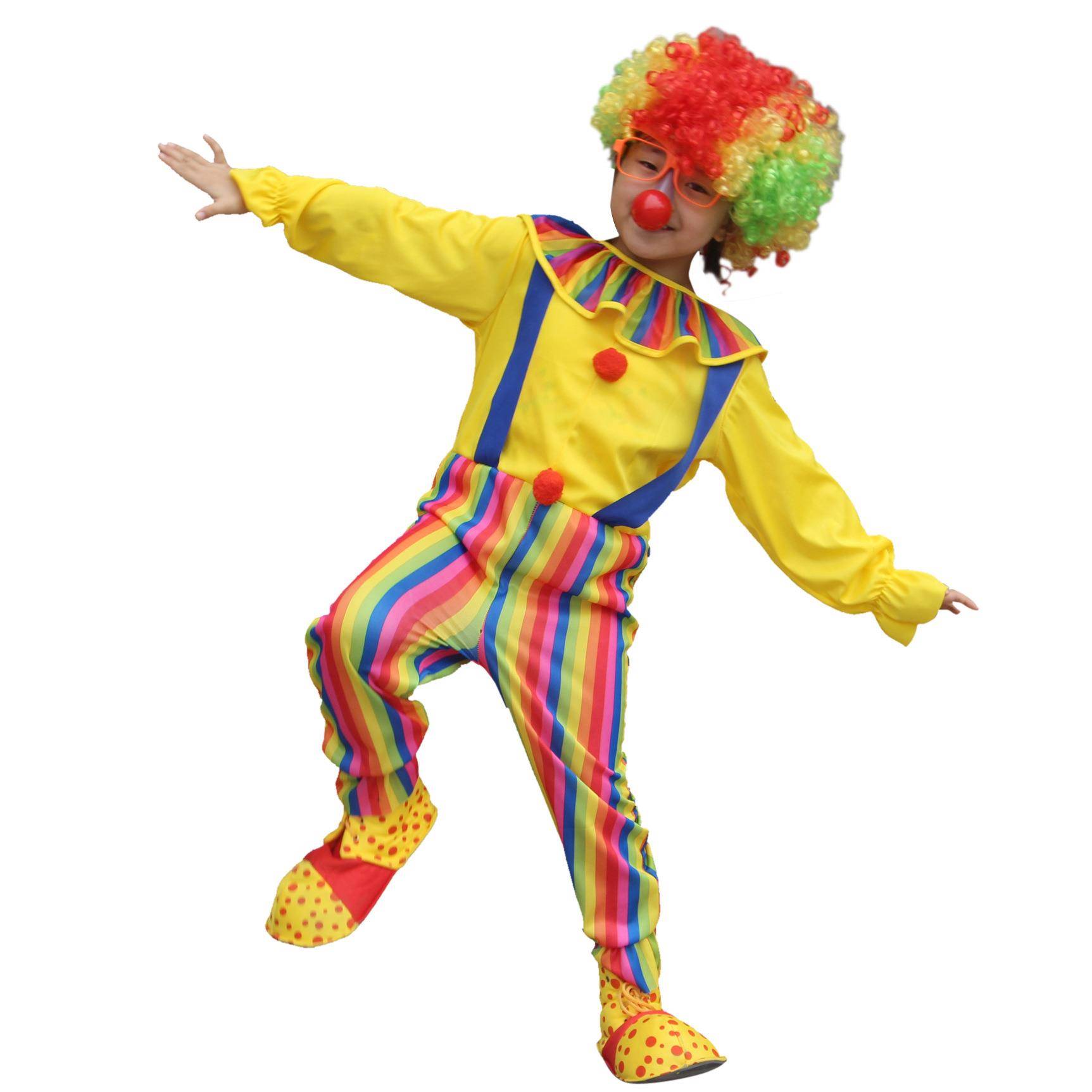 万圣节儿童扮演小丑服装化妆舞会表演演出服饰男女童小丑衣服