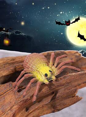 跨境创意万圣节房子树脂摆件仿真蜘蛛蝙蝠南瓜微缩模型装饰品配件