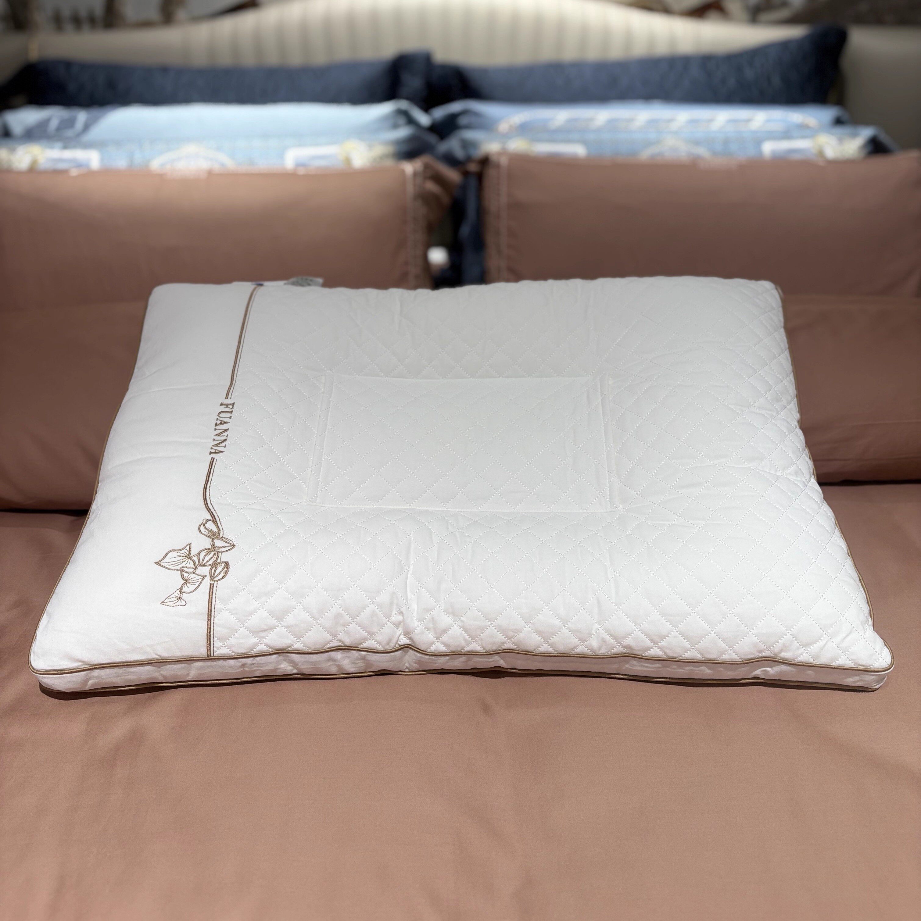 富家安娜2025秋冬新品枕头枕芯荞麦皮护颈枕抗菌枕荞麦透气枕二代