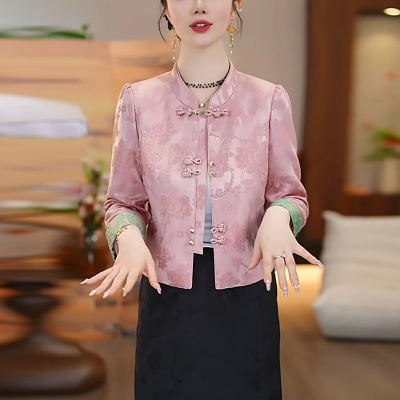 新中式国风外套女短款上衣