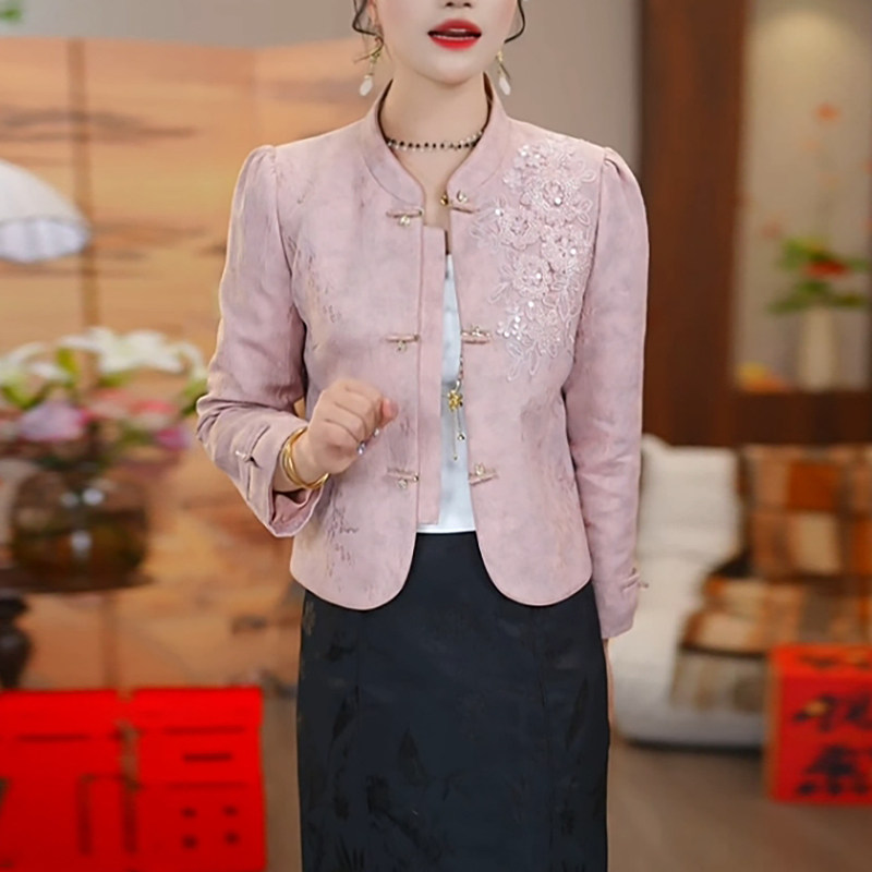 轻奢气质中式国风短款外套