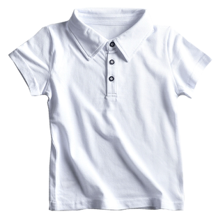 夏季儿童短袖T恤男童白色翻领polo衫有带领纯棉纯色小男孩童装潮