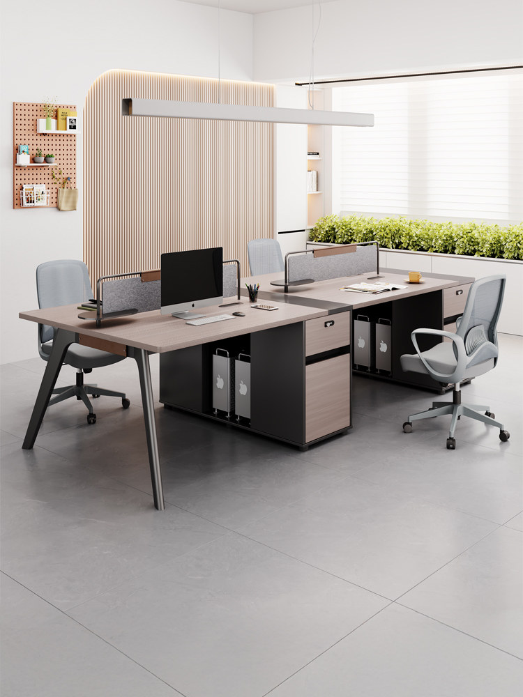 办公桌办公桌简单现代办公桌四人屏风桌电脑桌办公桌椅组合