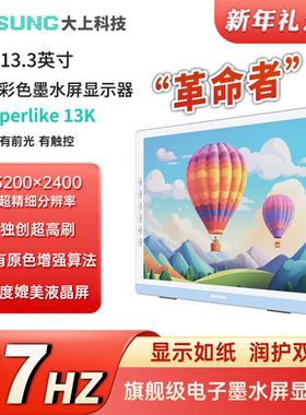 DASUNG大上科技13.3英寸超高刷墨水屏显示器 13K彩屏&黑白屏 37Hz