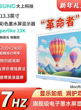 Mac版 DASUNG大上科技 13.3英寸超高刷墨水屏显示器 13K彩屏&黑白