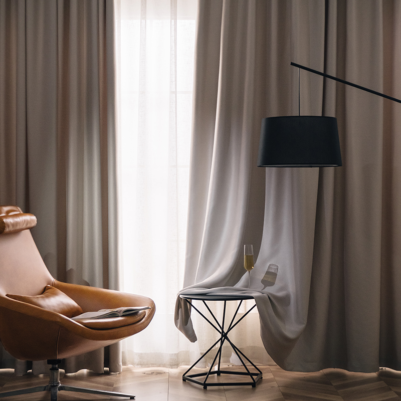 棉麻窗帘ins北欧简约现代全遮光轻奢2021年新款卧室客厅落地窗帘