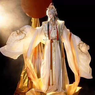 汉服南北朝重工刺绣改良直裾大袖衫男女同款国风大赏古风仙侠套装