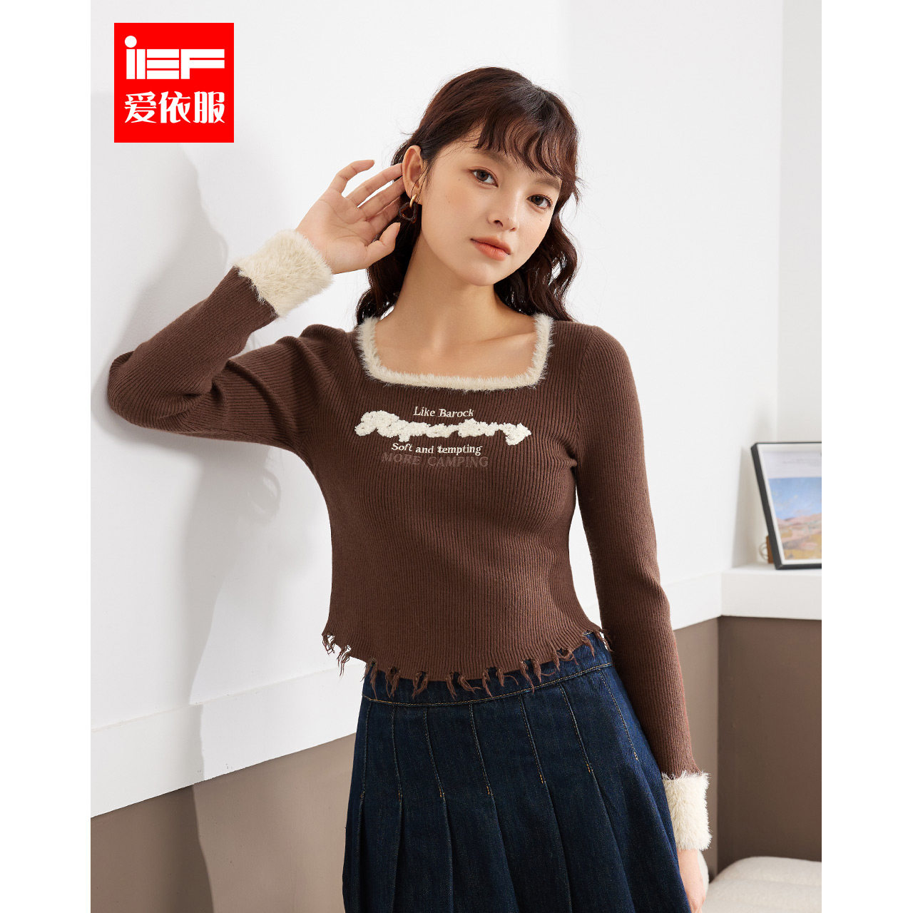 IEF/爱依服2023秋冬新款美式摇滚Y2K辣妹风时尚气质修身毛织上衣使用感如何?