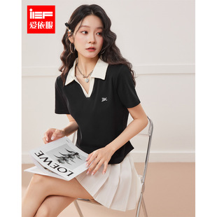 2025夏季 新款 愛(ài)依服大碼 韓版 簡(jiǎn)約休閑風(fēng)顯瘦通勤百搭T恤 女裝 IEF